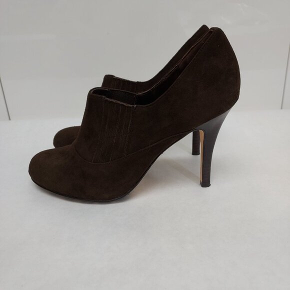 Cole Haan Air Talia Gore Heel Women's 8 B Brown Suede Stiletto Grip Sole Slip On - Picture 6 of 15